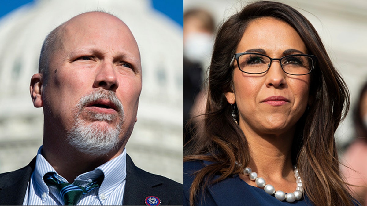 Reps. Chip Roy, R-Texas, and Lauren Boebert, R-Colo.