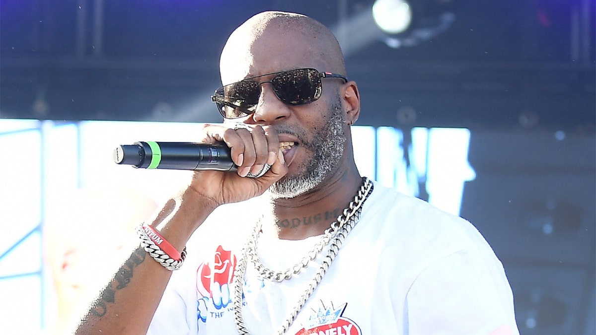 ATLANTA, GEORGIA - SEPTEMBER 08: Rapper DMX performs onstage during 10th Annual ONE Musicfest at Centennial Olympic Park on September 08, 2019 in Atlanta, Georgia. (Photo by Paras Griffin/Getty Images)