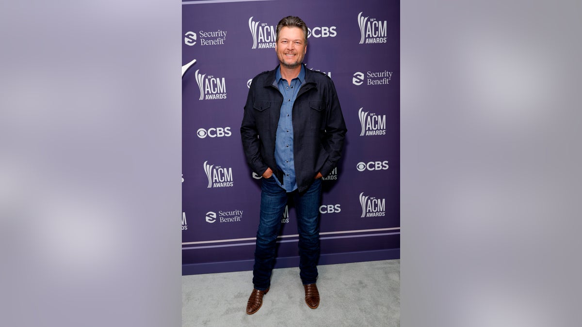 Blake Shelton hits the red carpet at the 56th Academy of Country Music Awards at the Grand Ole Opry on April 18, 2021, in Nashville, Tenn. (Photo by Jason Kempin/ACMA2021/Getty Images for ACM)