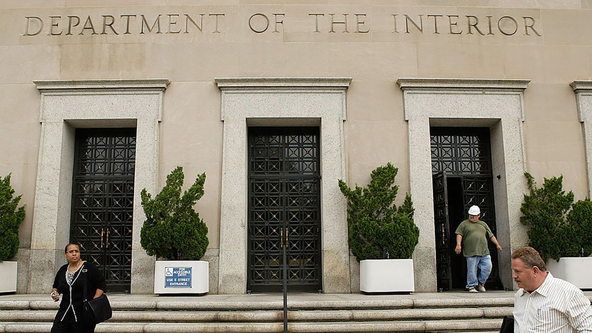 An exterior view of the U.S. Department of the Interior is seen on Sept. 11, 2008, in Washington, D.C.  (Getty Images)