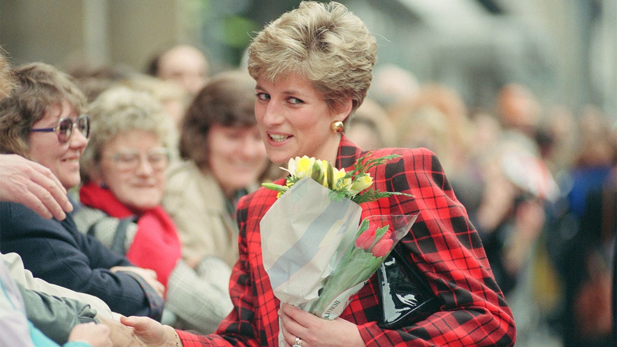 Princess Diana visiting Manchester
