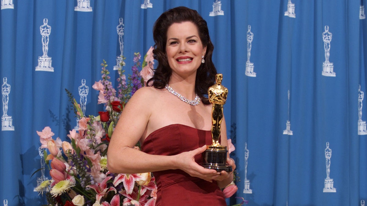 Marcia Gay Harden with Oscar