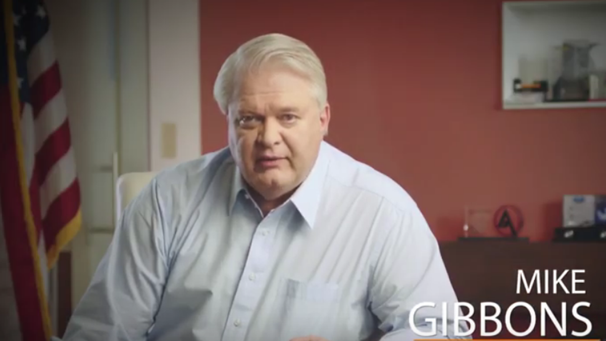Ohio businessman Mike Gibbons in a campaign video announcing his candidacy for the Republican Senate nomination on April 13, 2021