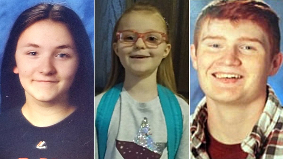 Taryn, center, was initially believed to have gone missing along with two older children, 17-year old Tristan Conner Sexton and 14-year-old Taylor Summers. The two older children were not found with Taryn and are believed to be safe, authorities said.