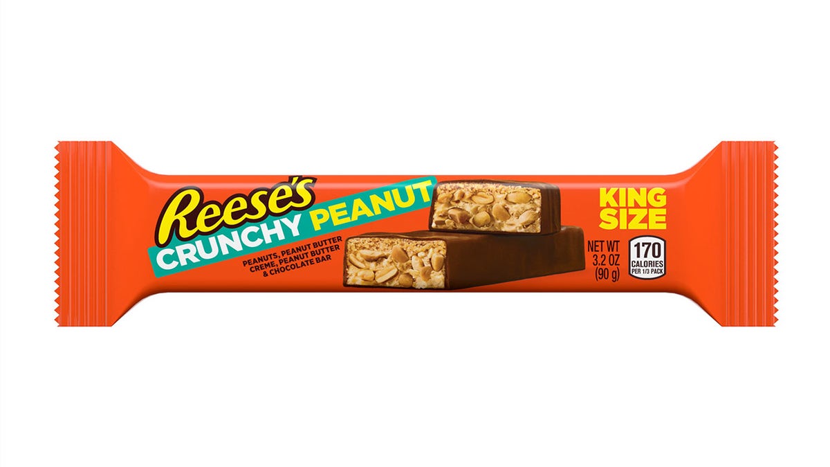 The Peanut Crunchy Bar will roll out to stores across the U.S. this April, available in a 3.2 oz. "king" size with a suggested retail price of $1.89.