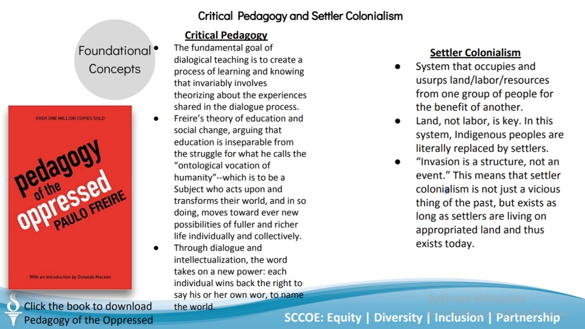 SCCOE slideshow (Credit: Alliance for Constructive Ethnic Studies)