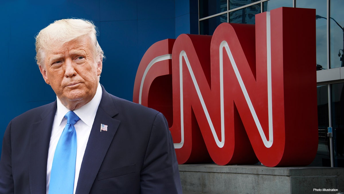 President Trump CNN logo