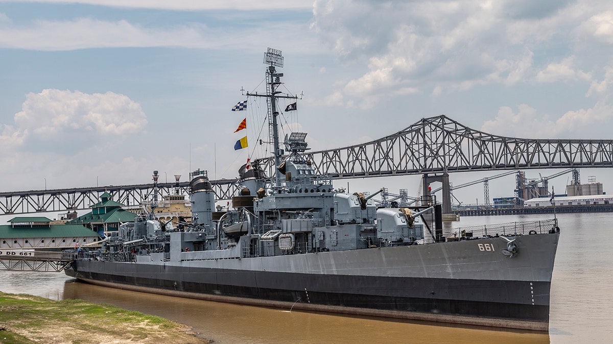 Fletcher Class destroyer museum ship in Baton Rouge, Louisiana.