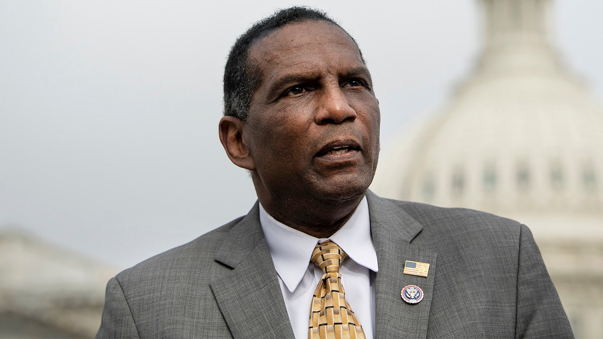 Rep. Burgess Owens, R-Utah., speaks during a news conference with other House Republican members on immigration in Washington on Wednesday, March 17, 2021.