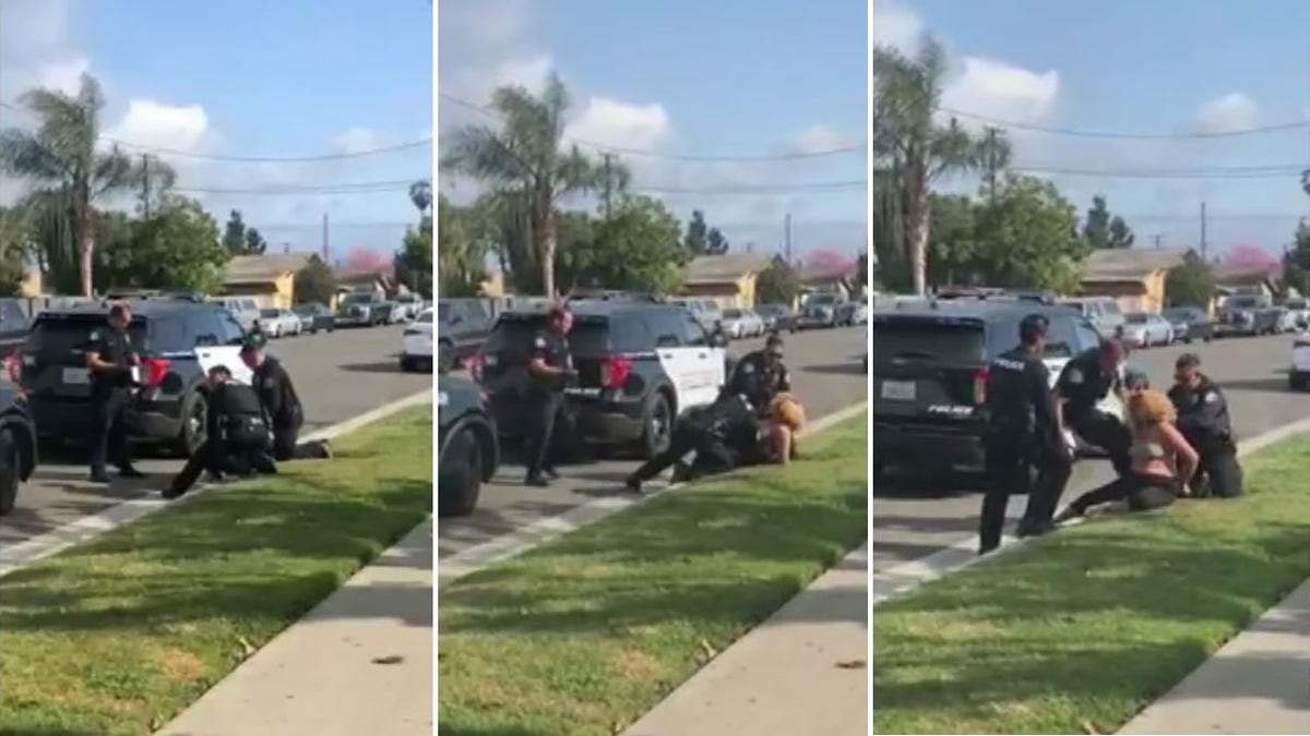 California Police Officer Caught On Video Punching Handcuffed Woman In Face Before Fellow Cops