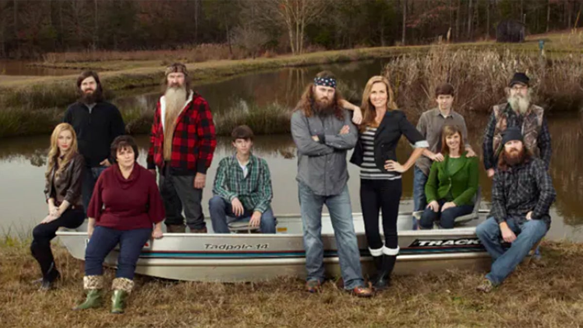The Robertson family from A&Es "Duck Dynasty."