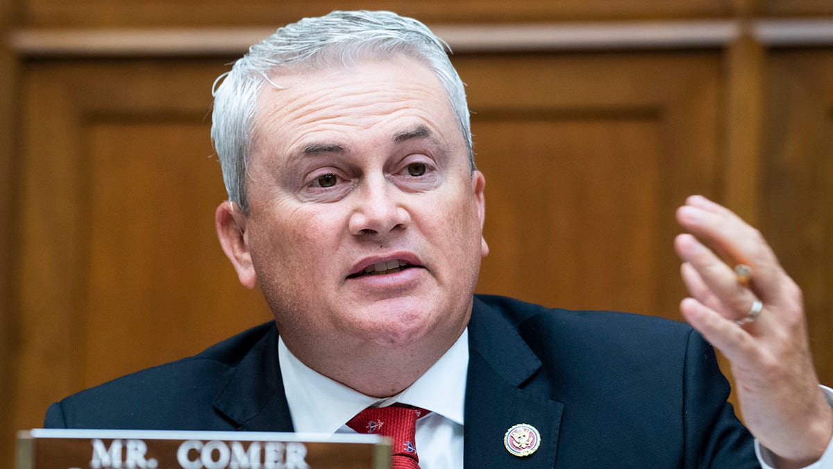 Ranking member Rep. James Comer, R-Ky., questions Postmaster General Louis DeJoy during the House Oversight and Reform Committee hearing titled Protecting the Timely Delivery of Mail, Medicine, and Mail-in Ballots, in the Rayburn House Office Building on Monday, Aug. 24, 2020. 