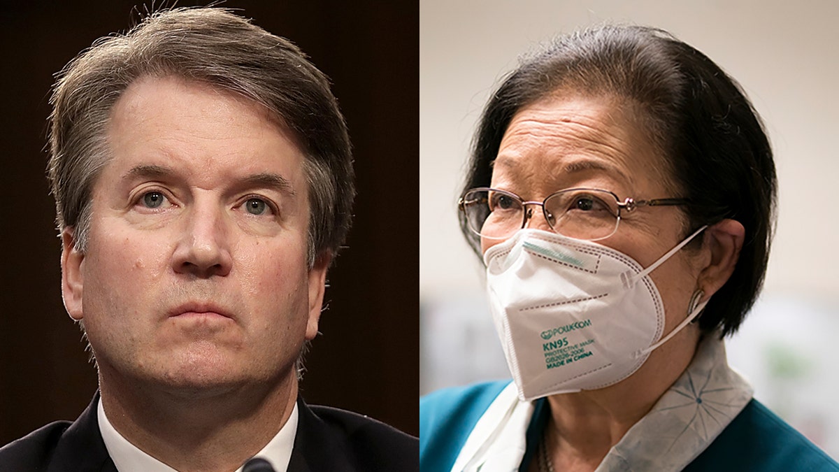 Supreme Court Justice Brett Kavanaugh and Sen. Mazie Hirono