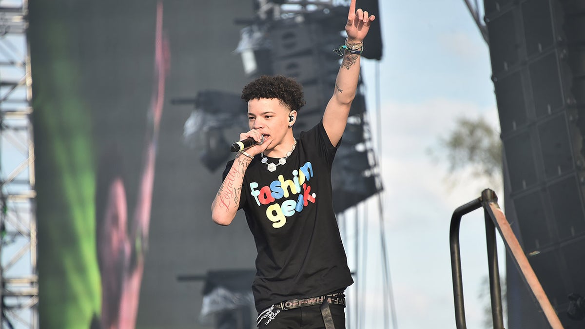 Lil Mosey performs live during Rolling Loud music festival at Citi Field on October 13, 2019 in New York City. 