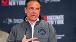 Gov. Andrew Cuomo speaks during a news conference, Wednesday, April 14, 2021 at a pop up COVID-19 vaccination sight at Belmont Park in Elmont, N.Y. (AP Photo/Mary Altaffer, Pool)
