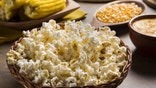 Popcorn on table