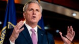 House Minority Leader Kevin McCarthy of Calif., speaks during his weekly press briefing on Capitol Hill, Thursday, April 22, 2021, in Washington. (AP Photo/Andrew Harnik)
