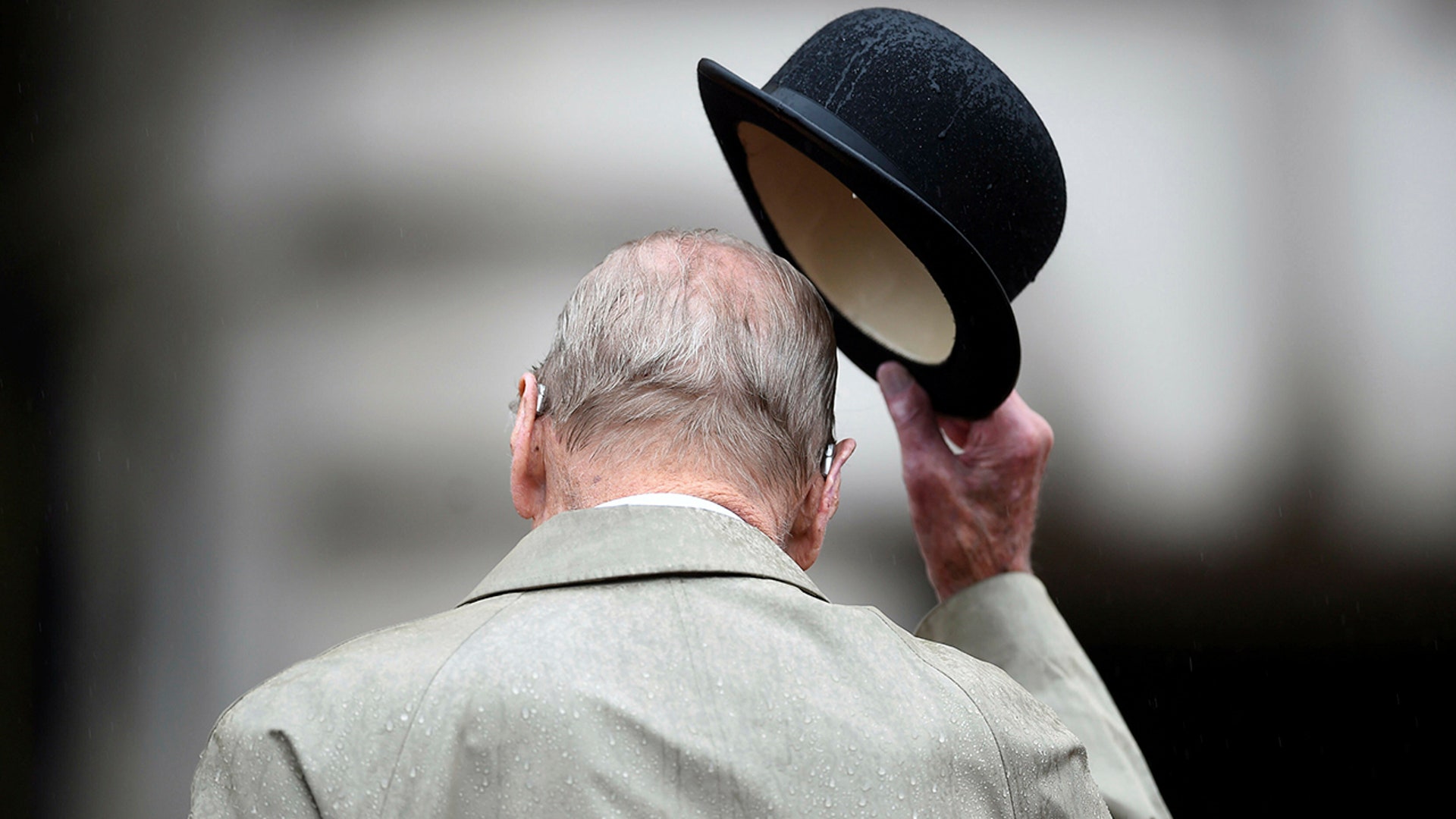 FILE - In this Wednesday Aug. 2, 2017 file photo, Britain's Prince Philip, in his role as Captain General of the Royal Marines, attends a Parade on the forecourt of Buckingham Palace, in central London. Buckingham Palace says Prince Philip, husband of Queen Elizabeth II, has died aged 99. (Hannah McKay/Pool via AP, File)