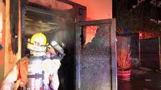 Portland police declare riot for second straight night fire breaks out at union building