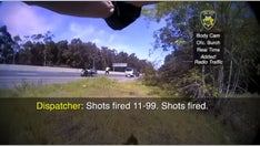 California police bodycam footage captures homicide suspect firing at motorcycle officer