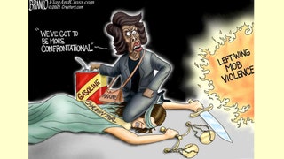 Political cartoon of the day: Pouring gasoline on the fire