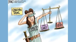 Political cartoon of the day:  Weighty decision