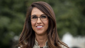 Boebert appears to troll Biden, Harris on border crisis by unfurling Mylar blanket