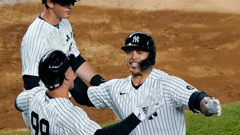 Stanton-ian grand slam in bleachers leads Yanks over O's 7-0
