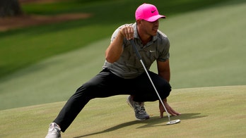 Koepka plays through knee issue, shoots 74 to open Masters