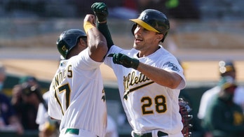 Olson, Moreland homers back Manaea six-hitter, A's win again
