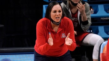 Arizona coach not apologizing for two middle fingers, dropping F-bomb after upset victory over UConn