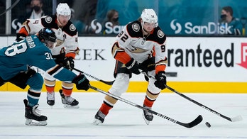 Stolarz has 46 saves as Ducks beat Sharks 4-0