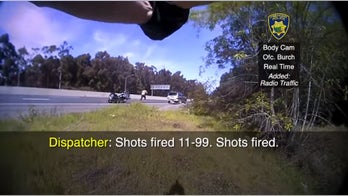 California police bodycam footage captures homicide suspect firing at motorcycle officer
