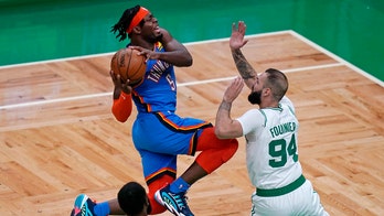 Thunder snap 14-game skid with 119-115 win over Celtics
