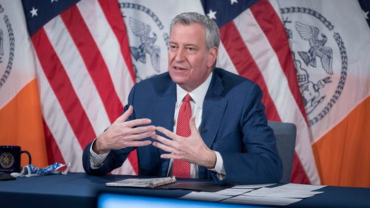 New York City Mayor Bill de Blasio doesn't rule out running for governor