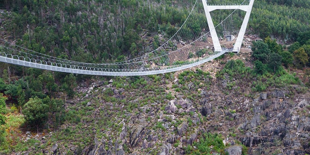 The 1693 foot bridge opened to residents on Thursday and will open to tourists on Monday. 