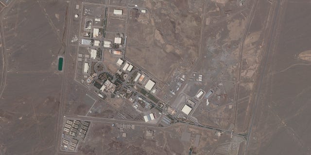 This satellite photo provided from Planet Labs Inc. shows Iran's Natanz nuclear facility on April 14, 2021.