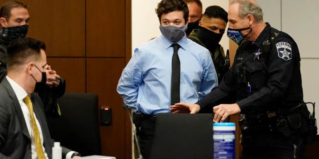 Kyle Rittenhouse is accused of killing two protesters days after Jacob Blake was shot by police in Kenosha, Wisconsin. (AP Photo/Nam Y. Huh, Pool) (AP Photo/Nam Y. Huh, Pool)