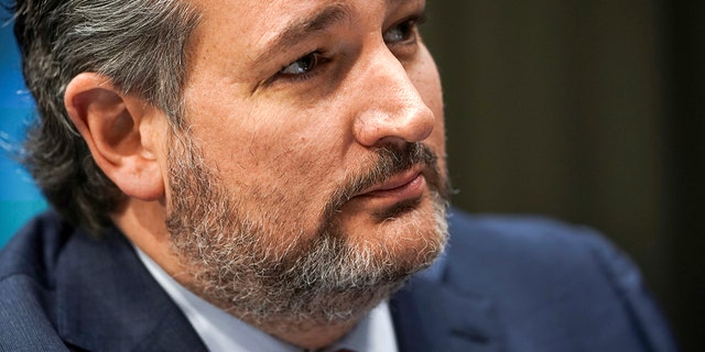 Sen. Ted Cruz, R-Texas, listens during a Senate Foreign Relations Committee hearing on the nomination of Samantha Power to be the next Administrator of the United States Agency for International Development (USAID), on March 23, 2021, in Washington, D.C.