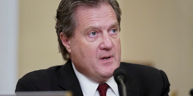 Rep. Michael Turner, R-Ohio, speaks during a House Intelligence Committee hearing on Capitol Hill in Washington, Thursday, April 15, 2021. (Al Drago/Pool via AP)