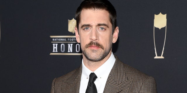 NFL player Aaron Rodgers said he'd like to take over 'Jeopardy!' hosting duties full-time. (Photo by Jason Kempin/Getty Images)