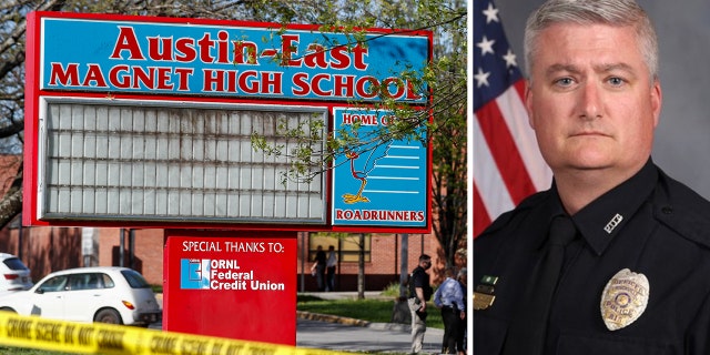 Austin-East High School et l'agent Adam Wilson.