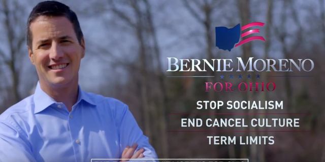 Cleveland businessman Bernie Moreno announces his Republican Senate run in Ohio in a new campaign video, on April 6, 2021