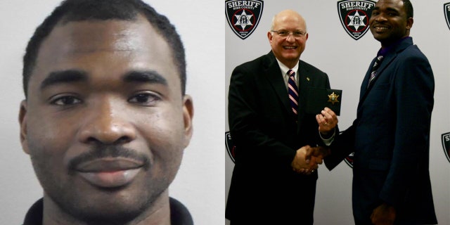Bibb County Sheriff's Deputy Christopher Knight, 30, left, had been employed with the Bibb County Sheriff’s Office since 2018. At right he is seen with Sheriff David Davis.