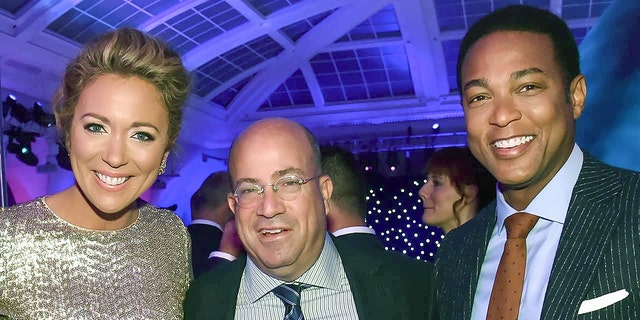 From left, Brooke Baldwin, Jeff Zucker and Don Lemon attend CNN Heroes 2017 at the American Museum of Natural History on Dec. 17, 2017, in New York City. 