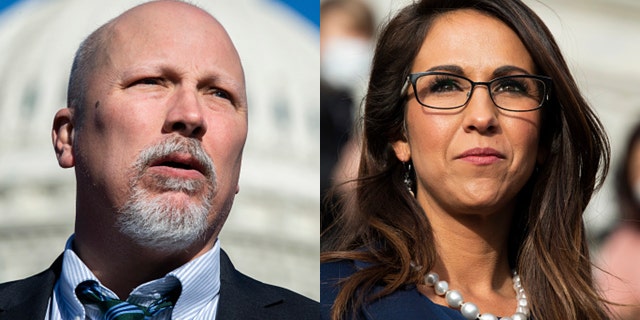 Reps. Chip Roy, R-Texas, and Lauren Boebert, R-Colo.