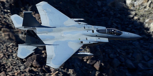 An F-15C Eagle from the California Air National Guard, 144th Fighter Wing.