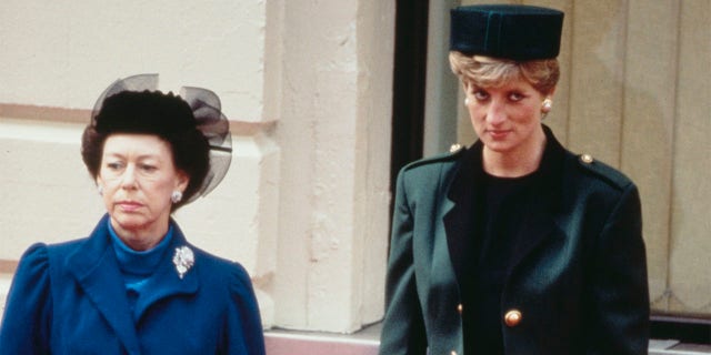 According to biographer Andrew Morton, Princess Margaret (left) was very disappointed in Princess Diana's explosive interview with Martin Bashir.