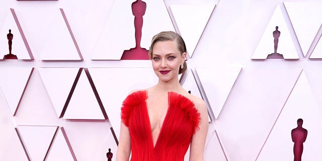 Amanda Seyfried (seen in 2021) said she's experienced uncomfortable situations in her career beginning at a young age.