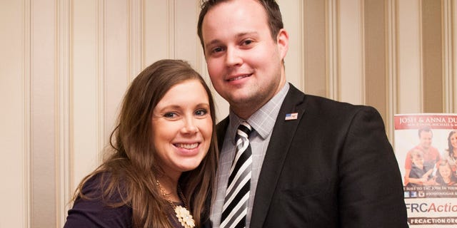 Josh Duggar and his wife Anna Duggar (left). Anna is currently expecting the couple's seventh child.